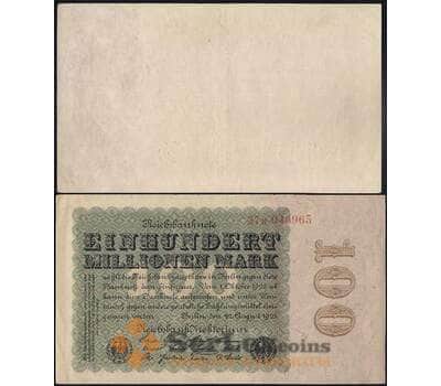 Банкнота Германия 100000000 марок 1923 Р107 AU арт. 31439