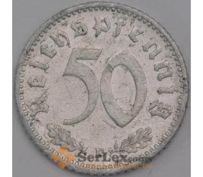 Германия монета 50 пфеннингов (рейхспфеннигов) 1942 F КМ96 VF  арт. 43245