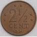 Нидерландские Антиллы монета 2 1/2 цента 1978 КМ9 XF арт. 46226