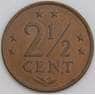 Нидерландские Антиллы монета 2 1/2 цента 1978 КМ9 XF арт. 46226