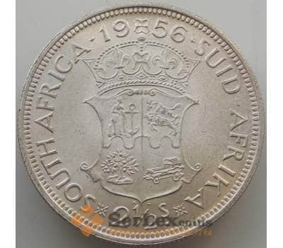 Монета Южная Африка ЮАР 2 1/2 шиллинга 1956 КМ51 UNC Серебро арт. 14660