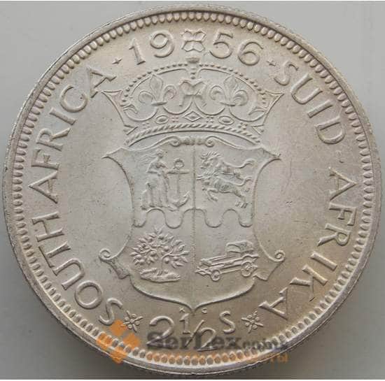 Южная Африка ЮАР 2 1/2 шиллинга 1956 КМ51 UNC Серебро арт. 14660 Южная Африка ЮАР 2 1/2 шиллинга 1956 КМ51 UNC Серебро арт. 14660