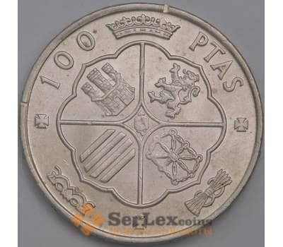 Монета Испания 100 песет 1966 (66) КМ797 AU косячки по груту арт. 39911