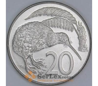 Новая Зеландия 20 центов 1987 КМ62 AU арт. 56507