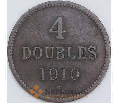 Гернси 4 дубля 1910 КМ5 VF арт. 56675