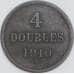 Гернси 4 дубля 1910 КМ5 VF арт. 56675