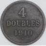 Гернси 4 дубля 1910 КМ5 VF арт. 56675