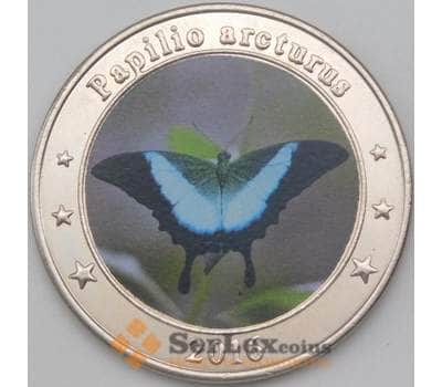 Малые Зондские острова 1 доллар 2016 UNUSUAL Бабочка арт. 26666