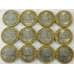 Набор монет жетонов 12 шт. Правители России №6 арт. 38555