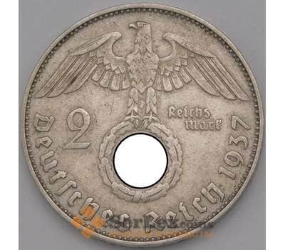 Монета Германия 2 марки 1937 J КМ93 XF арт. 37021
