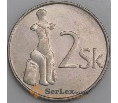 Словакия монета 2 кроны 1993 КМ13 АU арт. 45540
