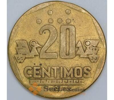 Перу 20 сентимо 1993 КМ306 VF арт. 57618