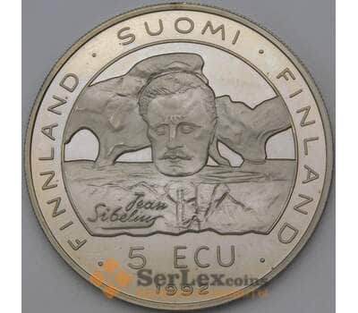Монета Финляндия 5 экю 1992 X1 BU 20 лет конференции CSCE / KFZE арт. 28968