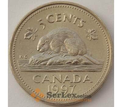 Монета Канада 5 центов 1997 КМ182 aUNC (J05.19) арт. 15801