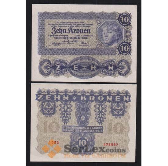 Австрия 10 крон 1922 Р75 UNC арт. 51900