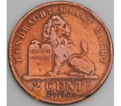 Бельгия 2 сантима 1905 КМ36 VF DER BELGE арт. 46678