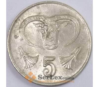 Монета Кипр 5 центов 1985 КМ55.2 AU (J05.19) арт. 17860