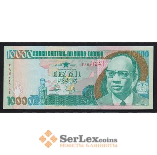 Гвинея-Биссау Бисау 10000 песо 1990 Р15а UNC  арт. 54699 Гвинея-Биссау Бисау 10000 песо 1990 Р15а UNC  арт. 54699