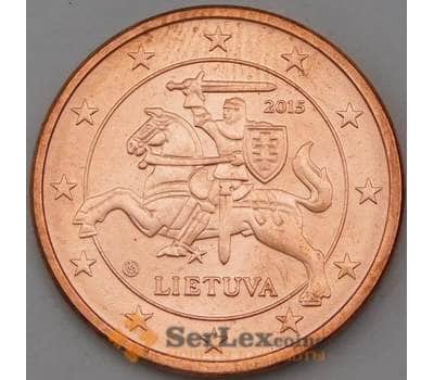 Монета Литва 5 центов 2015 КМ207 UNC арт. 29040