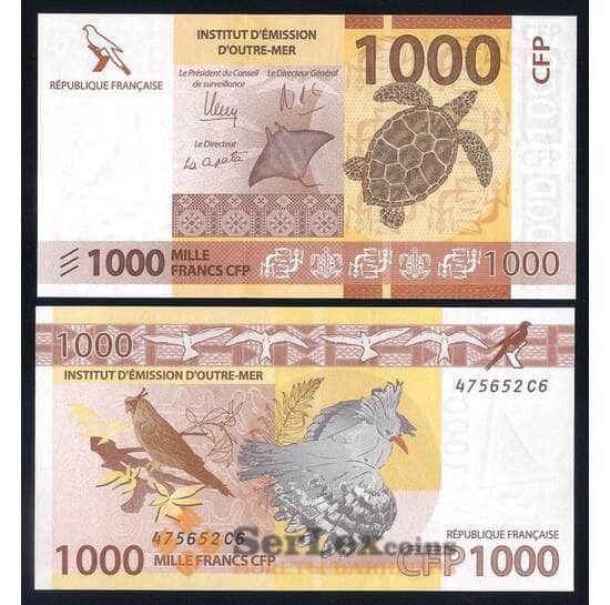 Французские Тихоокеанские Территории 1000 франков ND 2014 Р6 UNC арт. 52076