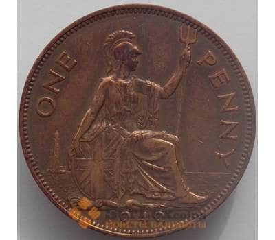Монета Великобритания 1 пенни 1949 КМ849 XF (J05.19) арт. 16249