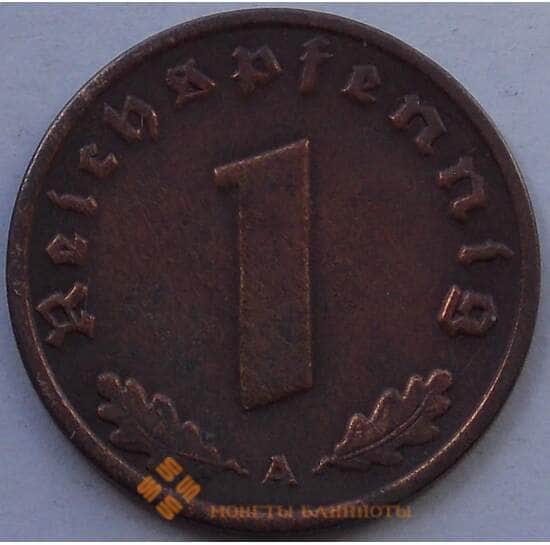 Германия 1 пфенниг (рейхспфенниг) 1938 А КМ89 XF (J05.19) арт. 15019