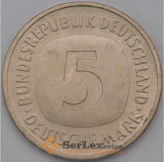 Германия 5 марок 1989 D КМ140.1 Proof арт. 31382