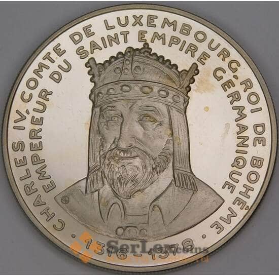 Люксембург 5 экю 1992 КМХ21 UNC Карл IV арт. 53310