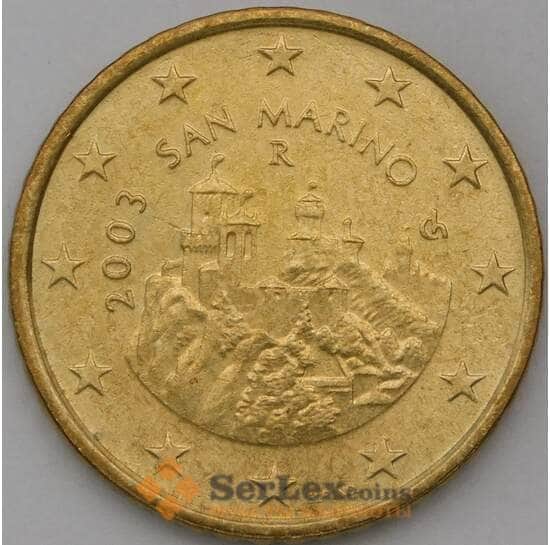 Сан-Марино 50 евроцентов 2003 UNC арт. 28511