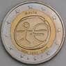 Мальта 2 евро 2009 КМ134 UNC 10 лет евро арт. 46764