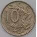 Монета Австралия 10 центов 1977 КМ65 VF арт. 30615