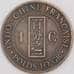 Французский Индокитай монета 1 сантим 1888 КМ1 VF+ арт. 43296