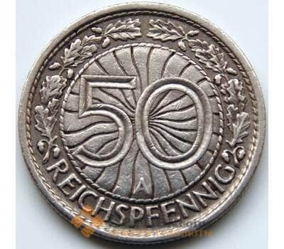 Монета Германия 50 пфеннигов 1928 A КМ49 XF арт. С04976