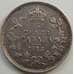 Монета Канада 5 центов 1913 КМ22 VF+ Серебро арт. С04982