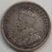 Монета Канада 5 центов 1913 КМ22 VF- Серебро арт. С04988