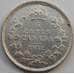 Монета Канада 5 центов 1913 КМ22 VF+ Серебро арт. С04989
