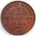 Монета Германия - Реусс 3 пфеннига 1864 А КМ70 XF арт. С04991