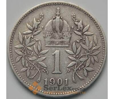 Монета Австрия 1 корона 1901 VF КМ2804 Серебро арт. 5070