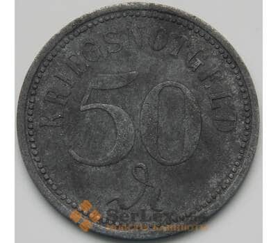 Монета Германия нотгельд 50 пфеннингов 1918 THORN VF арт. 5084