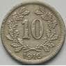 Австрия монета 10 геллеров 1916 КМ2822 VF арт. 5090