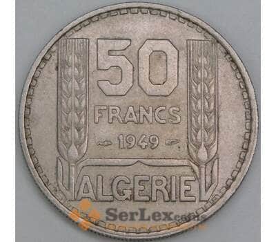 Монета Алжир 50 франков 1949 КМ92 VF арт. 5113