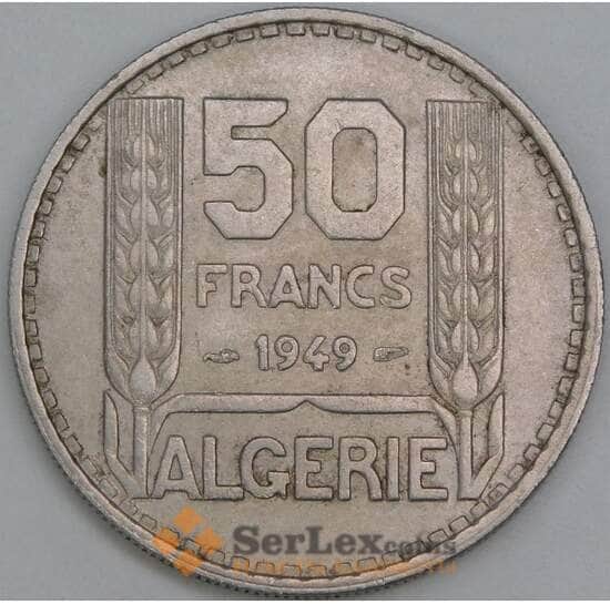 Алжир 50 франков 1949 КМ92 VF арт. 5113