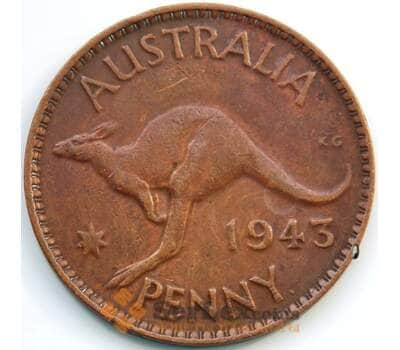 Монета Австралия 1 пенни 1943 КМ36 XF арт. 5123