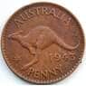 Австралия 1 пенни 1943 КМ36 XF арт. 5123