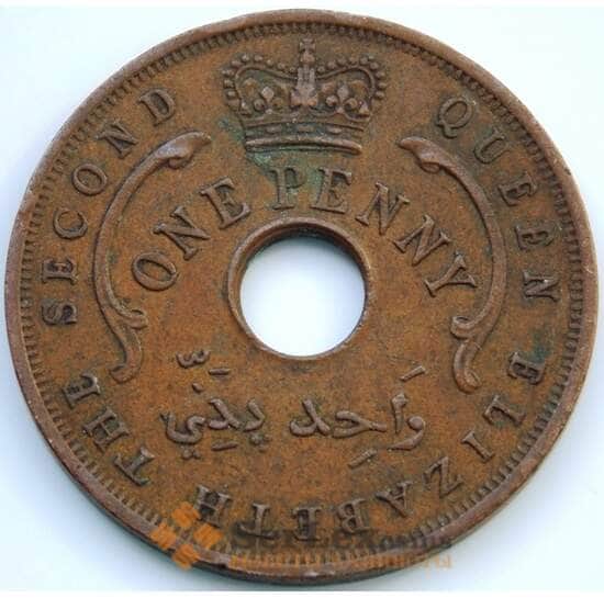 Британская Западная Африка 1 пенни 1957 КМ33 XF арт. 5127