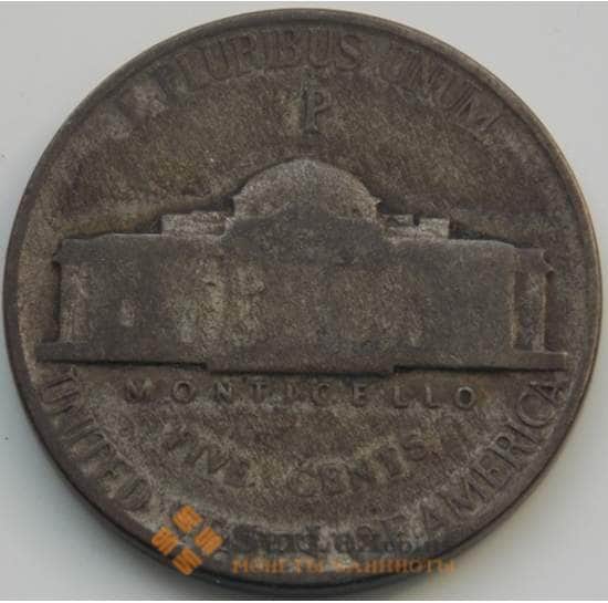 США 5 центов 1945 KM192а P F арт. 5135