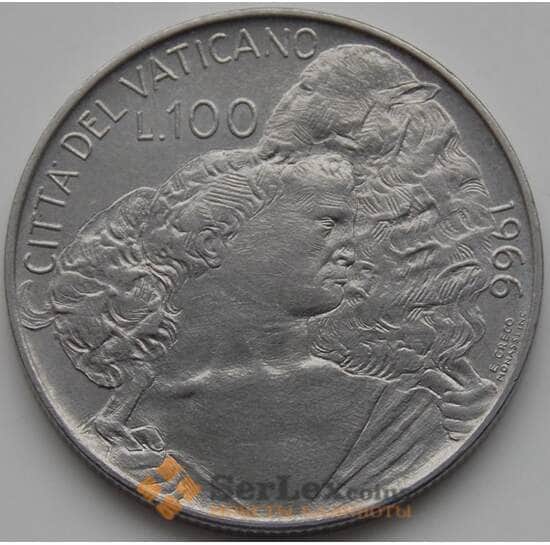 Ватикан 100 лир 1966 КМ90 XF арт. 5144