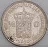 Нидерланды монета 1/2 гульдена 1930 КМ160 VF  арт. 5161