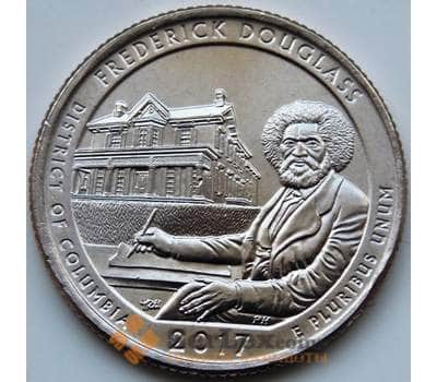 Монета США 25 центов 2017 37 парк Историческое место Фредерика Дугласа P арт. 5199