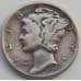 Монета США 10 центов 1945 КМ140 VF Серебро арт. 5170